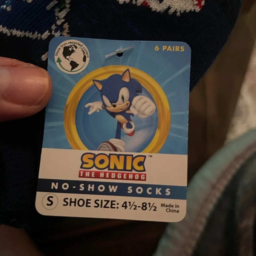Kids sonic no show socks